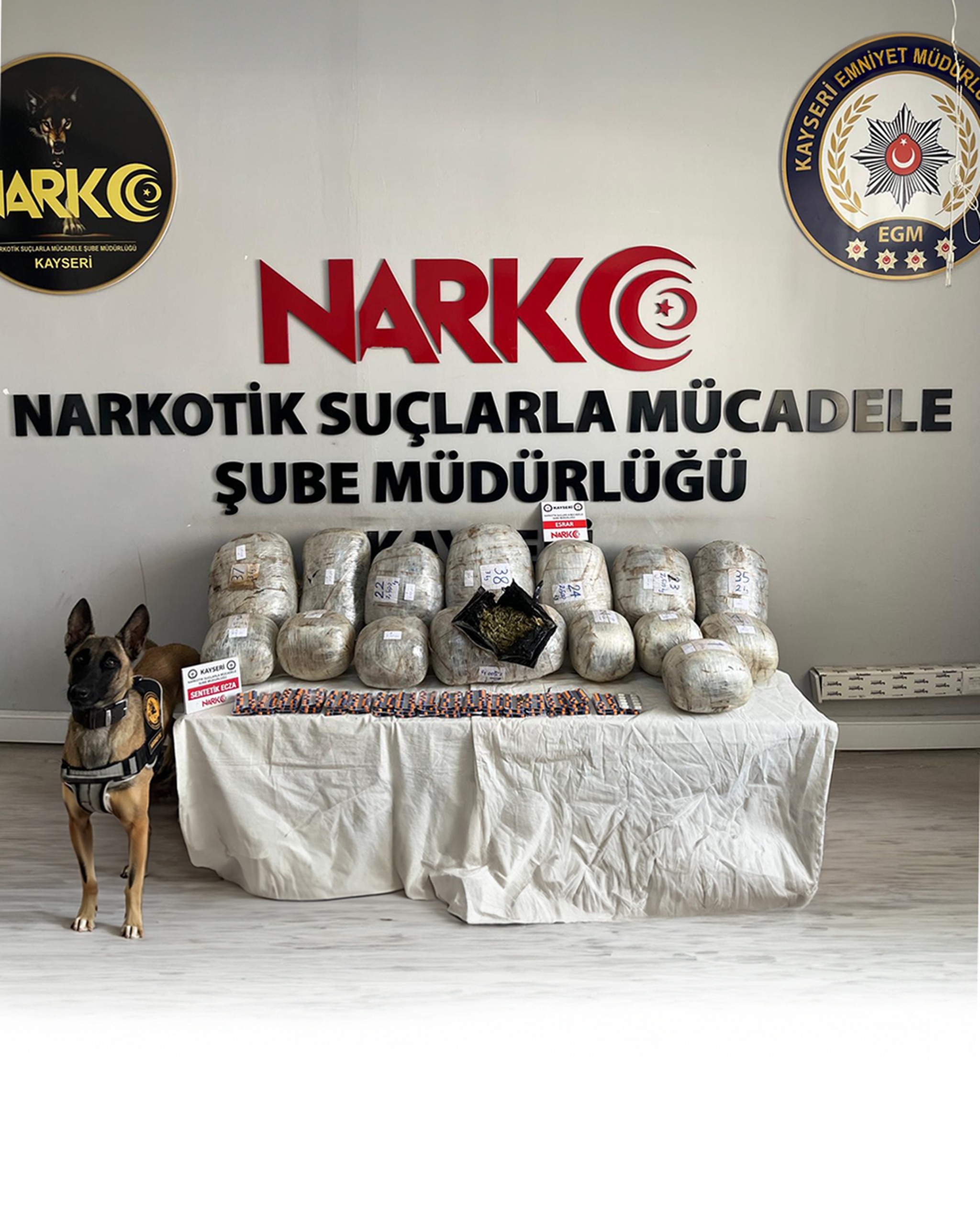 Kayseri'de Uyuşturucu Operasyonu: 36 Kilo 18 Gram Narkotik Madde Ele Geçirildi